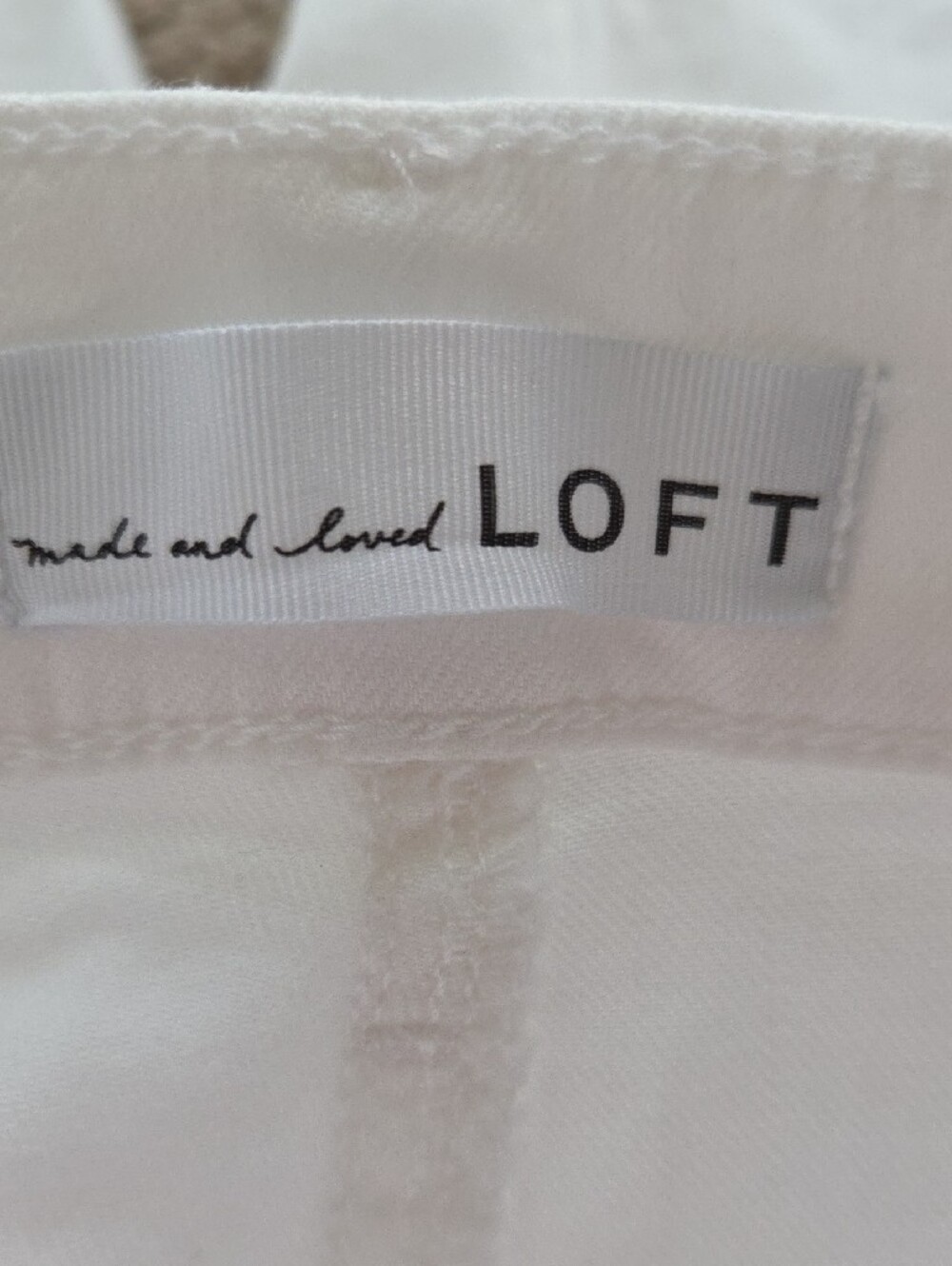 LOFT White Skinny Ankle Jeans - Picture 3 of 4